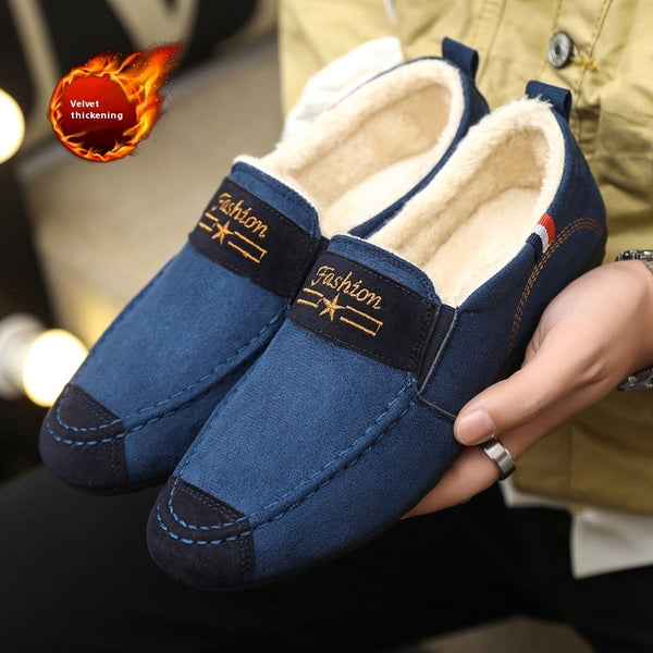 Men's Shoes Autumn And Winter Fleece-lined Gommino DanisBrothersStore