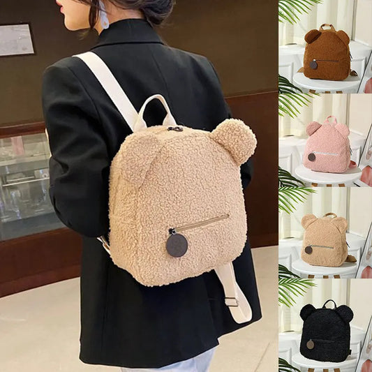 Bear Backpacks Portable Children Travel Shopping Rucksacks Women's Cute Bear Shaped Shoulder Backpack DanisBrothersStore