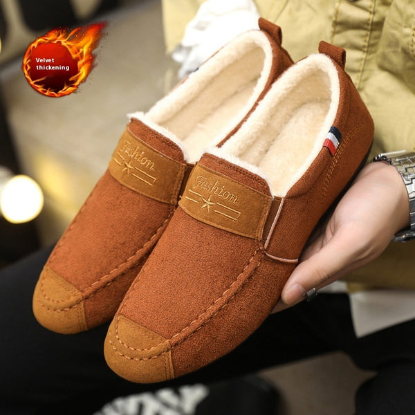 Men's Shoes Autumn And Winter Fleece-lined Gommino DanisBrothersStore