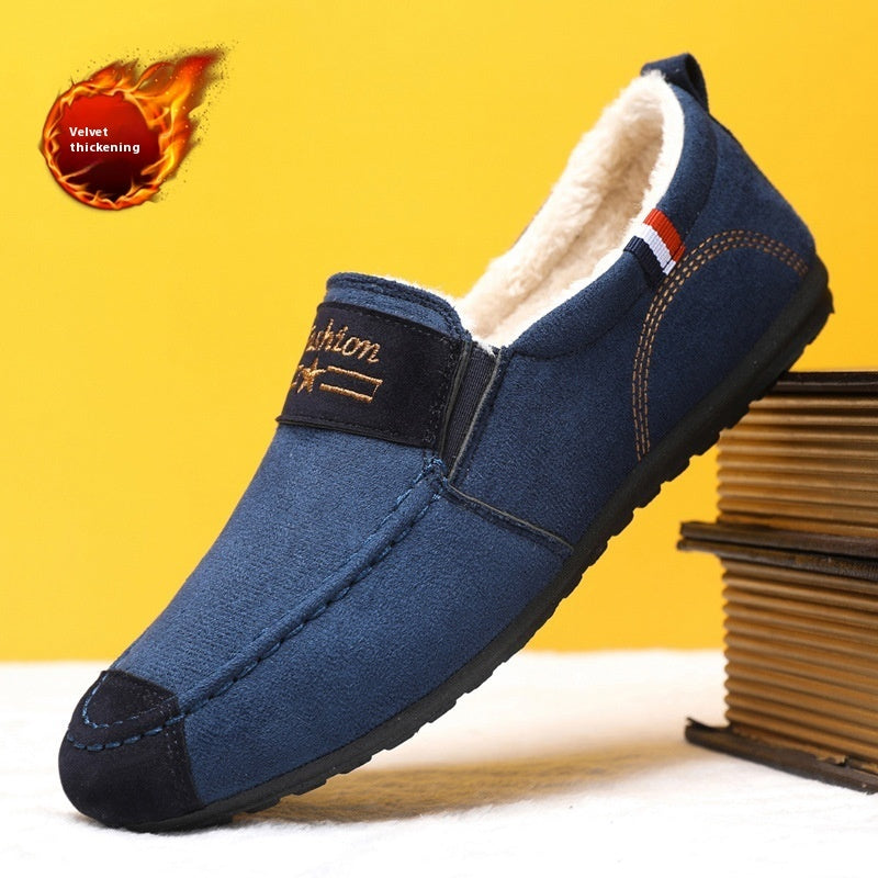 Men's Shoes Autumn And Winter Fleece-lined Gommino DanisBrothersStore