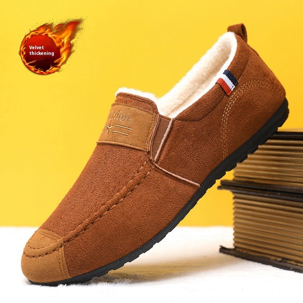 Men's Shoes Autumn And Winter Fleece-lined Gommino DanisBrothersStore