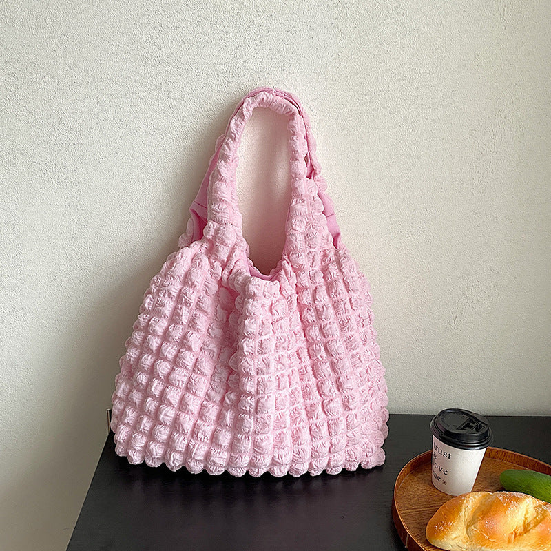 Cute Pleated Puff Shouder Bag Women Large-capacity Cloud Armpit Bag Winter Fashion Handbags Girls DanisBrothersStore