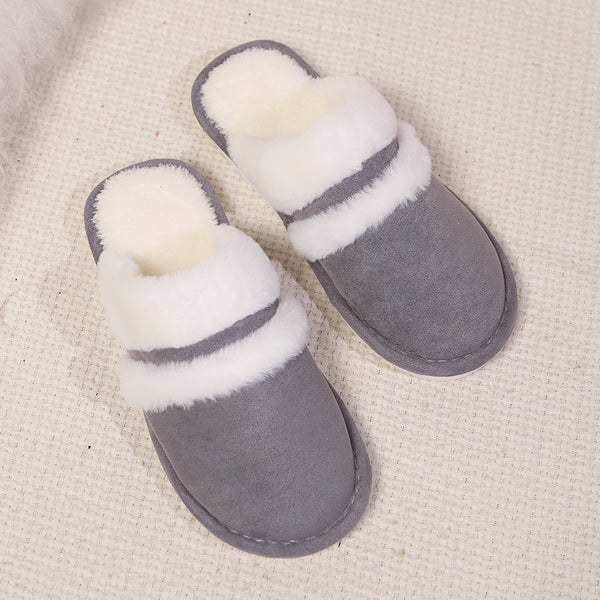 Rabbit Fur Cotton Slippers Fleece-lined Thickened Fluffy Slippers DanisBrothersStore