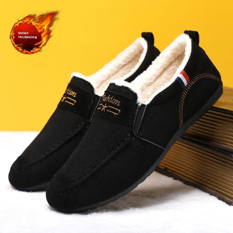 Men's Shoes Autumn And Winter Fleece-lined Gommino DanisBrothersStore