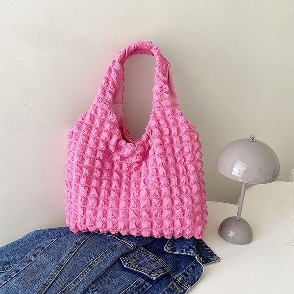 Cute Pleated Puff Shouder Bag Women Large-capacity Cloud Armpit Bag Winter Fashion Handbags Girls DanisBrothersStore