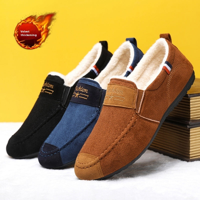 Men's Shoes Autumn And Winter Fleece-lined Gommino DanisBrothersStore