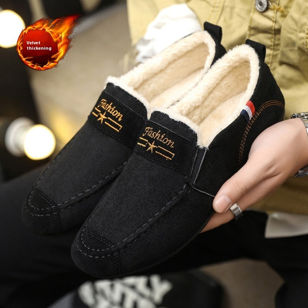 Men's Shoes Autumn And Winter Fleece-lined Gommino DanisBrothersStore